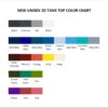 tank top color chart - Rurouni Kenshin Store