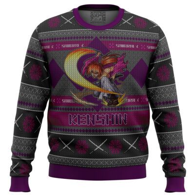 Rurouni Keshin Battousai Samurai X men sweatshirt FRONT mockup - Rurouni Kenshin Store